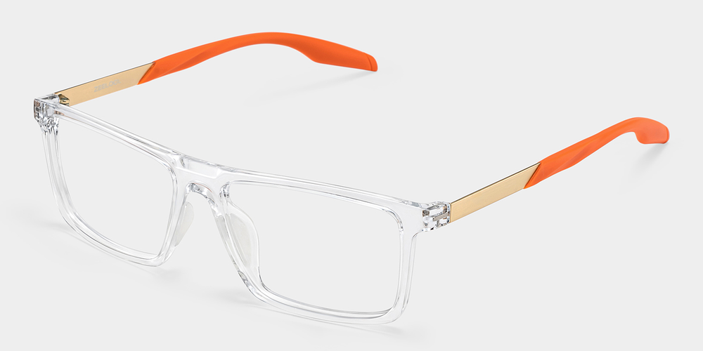 Kelly Eyewear Orange and Clear men