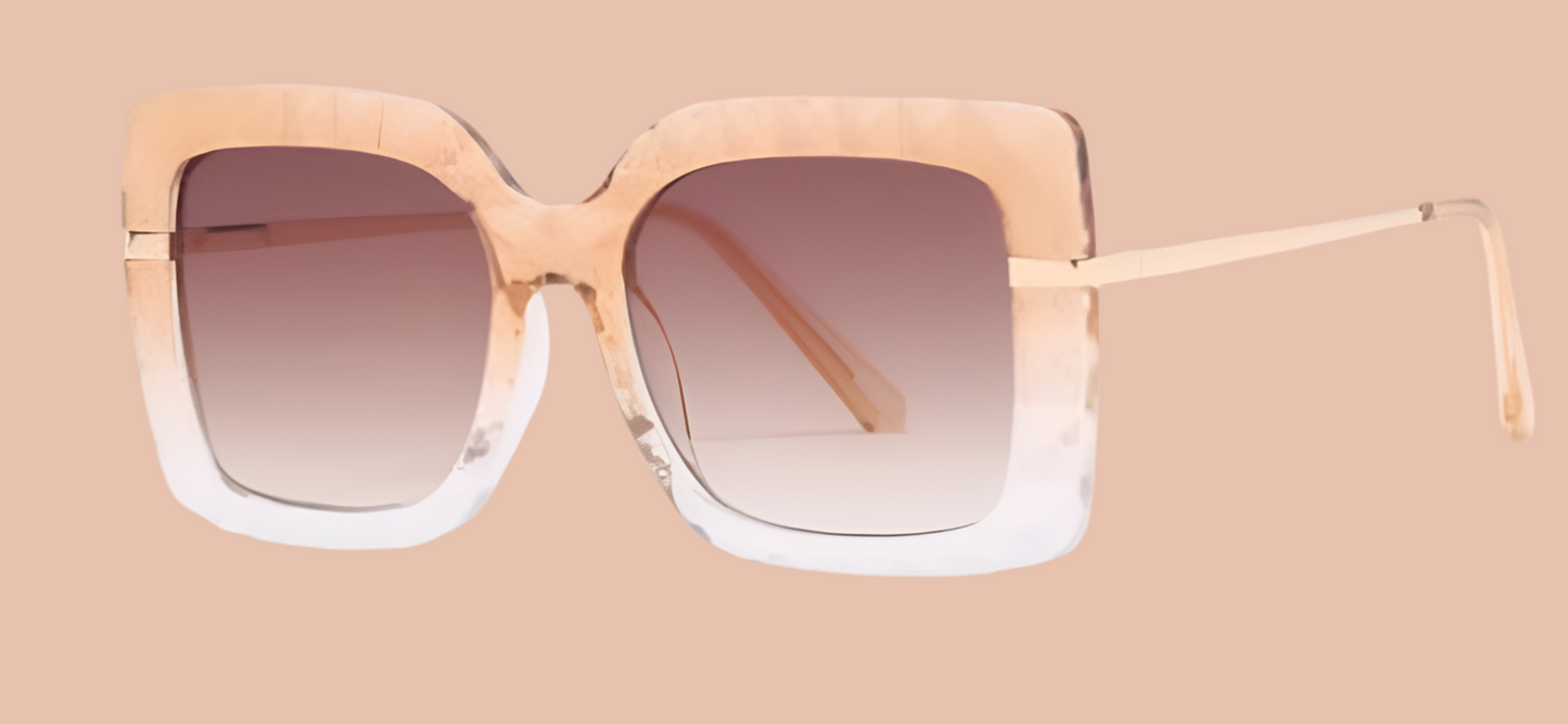 Kelly Eyeweart Square Ombré Sunglasses