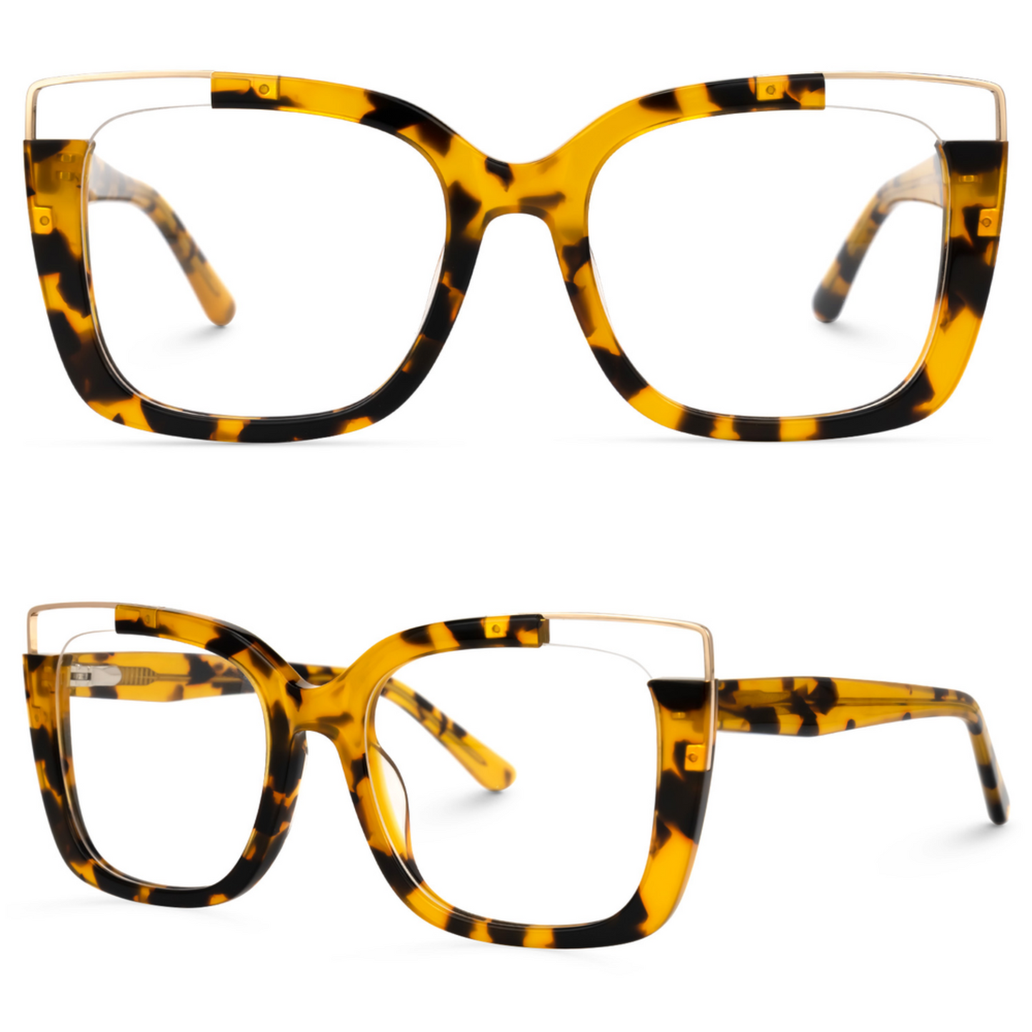KellyEyewear Yellow and Black Tortoiseshell