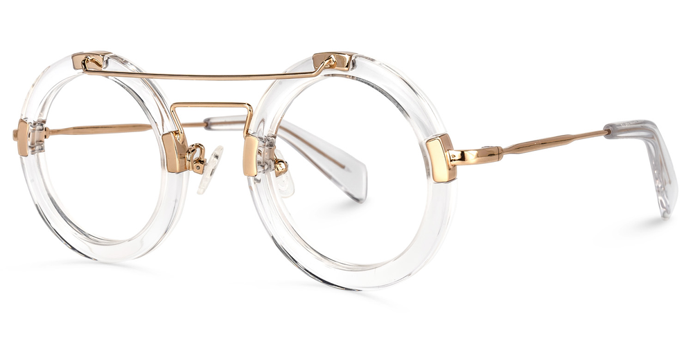 KellyEyewear Round Clear mixed Glasses