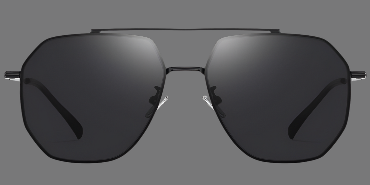 Black dark grey polarized Sunglasses Men Kollection