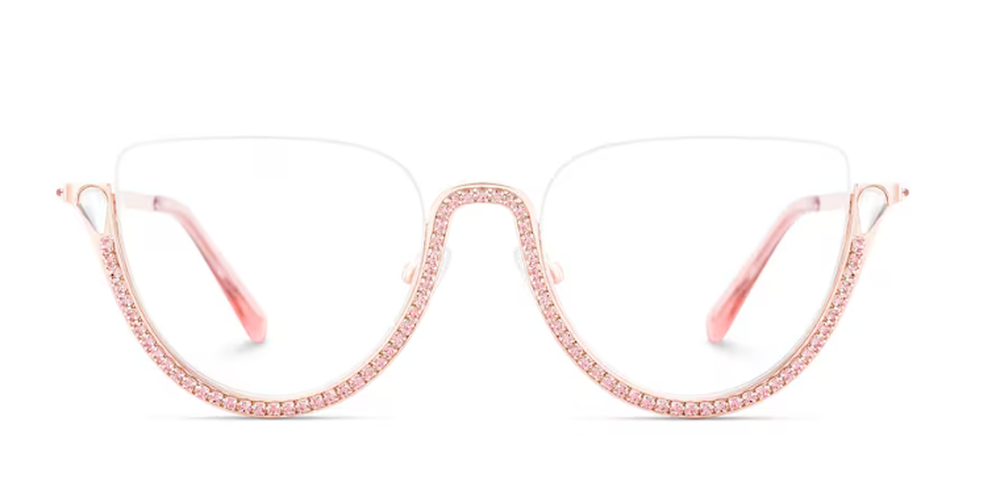 Kelly Eyewear Cat eye Pink metal Glasses