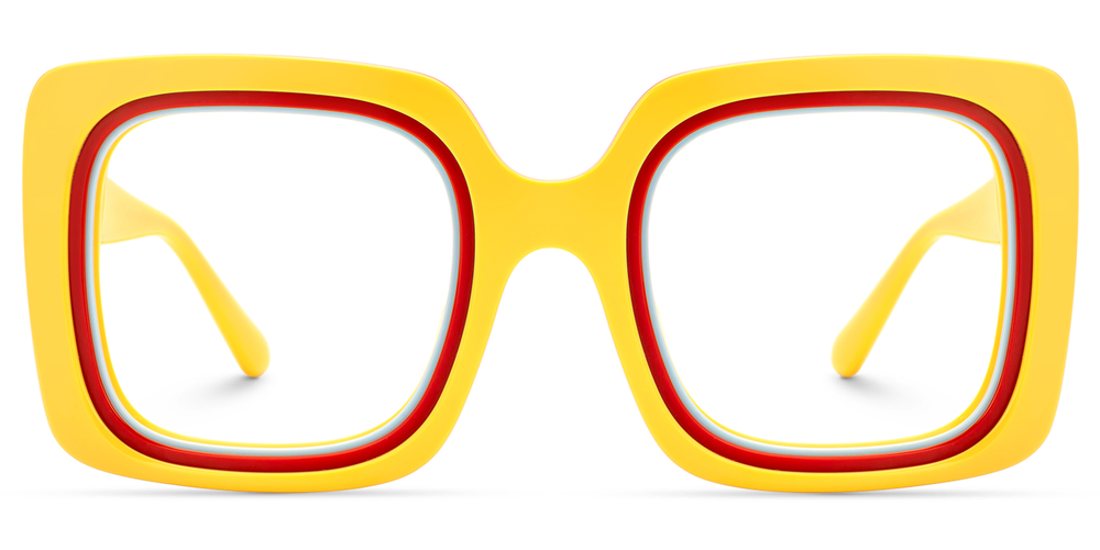 Kelly Eyewear Yellow and Orang Square