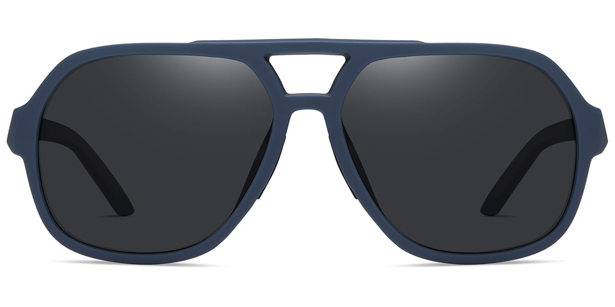 Blue Dark Grey Sunglasses Men Kollection