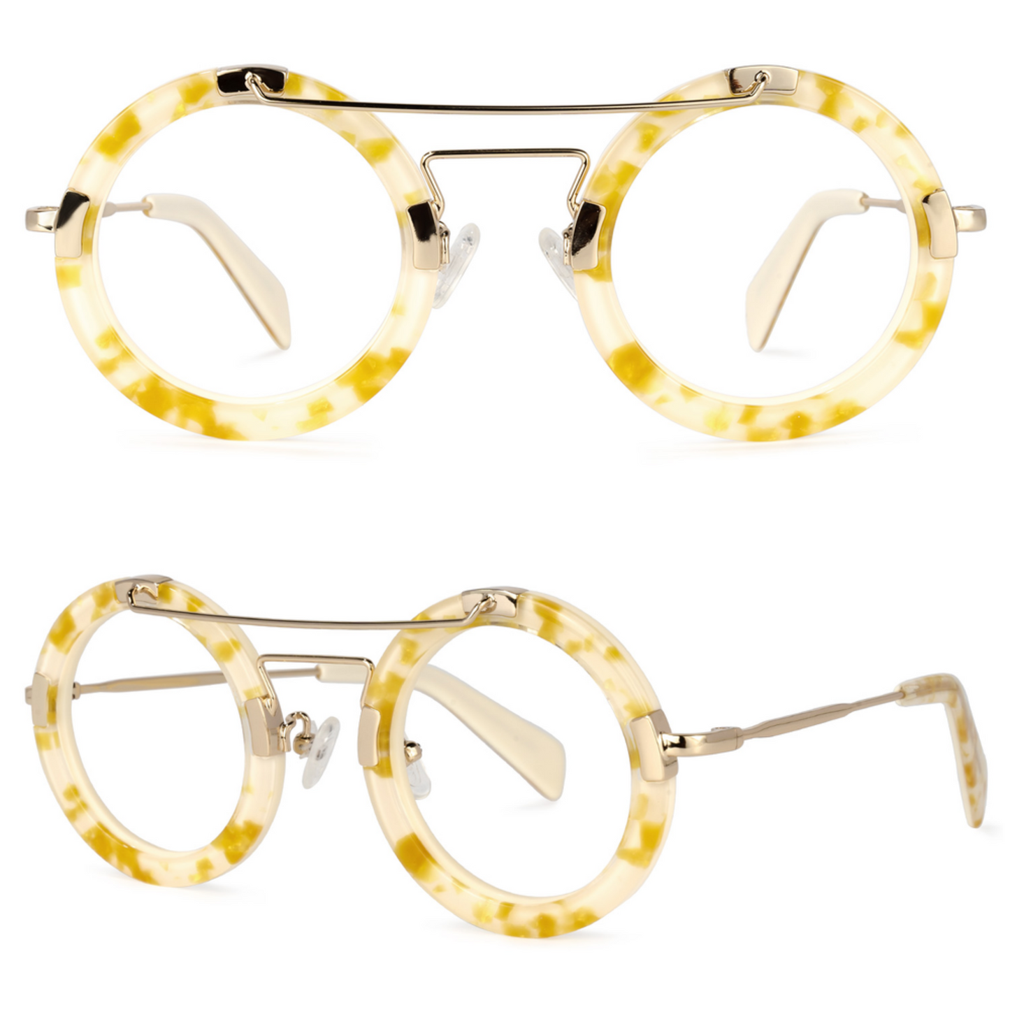 Kelly Eyewear Yellow Geometry