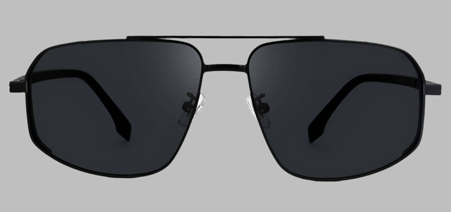 Black Aviator Metal Frames Polarized Sunglasses Men Kollection