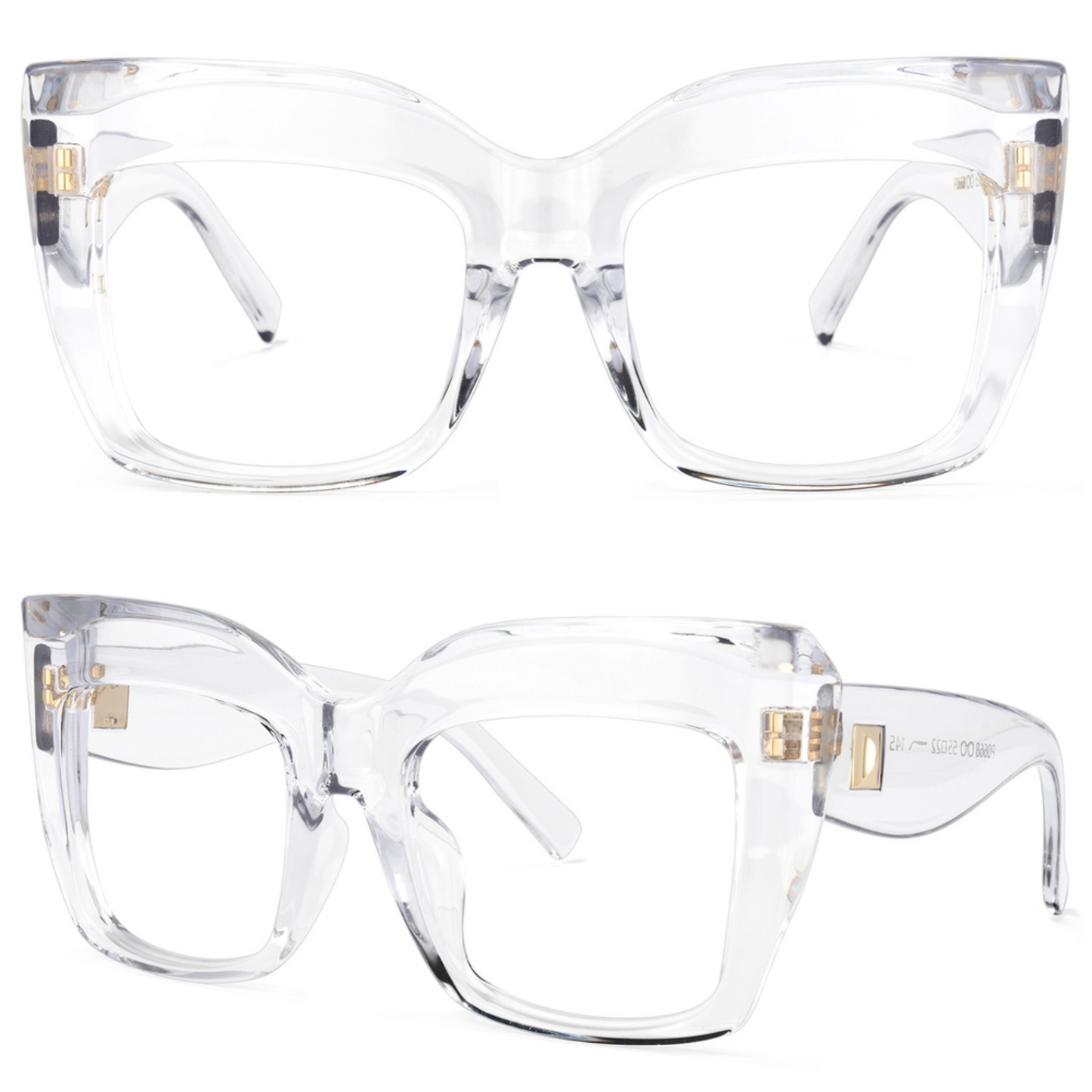 Kelly Eyewear Oversized Clear Frames
