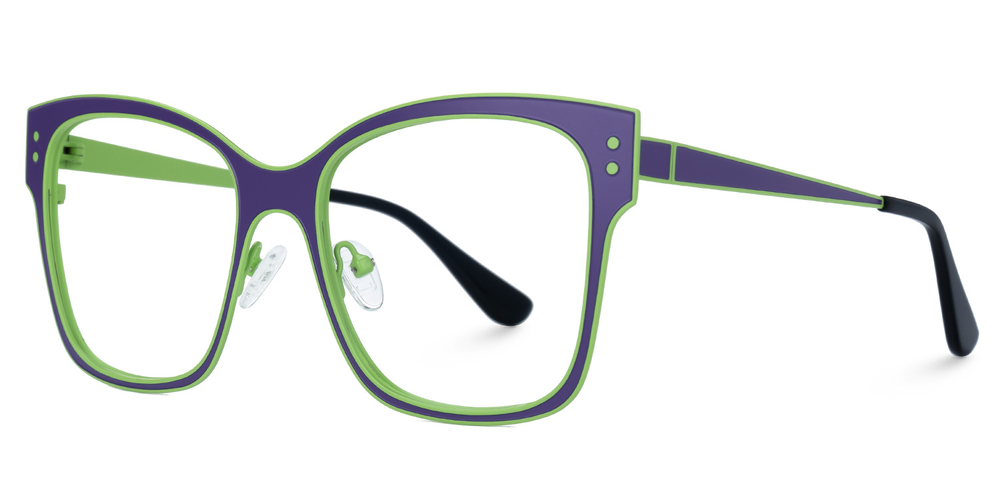 Kelly Eyewear Purple with Green Lining
