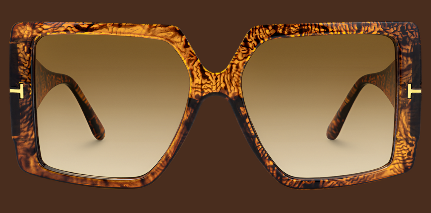 Oversized Pattern Sunglasses