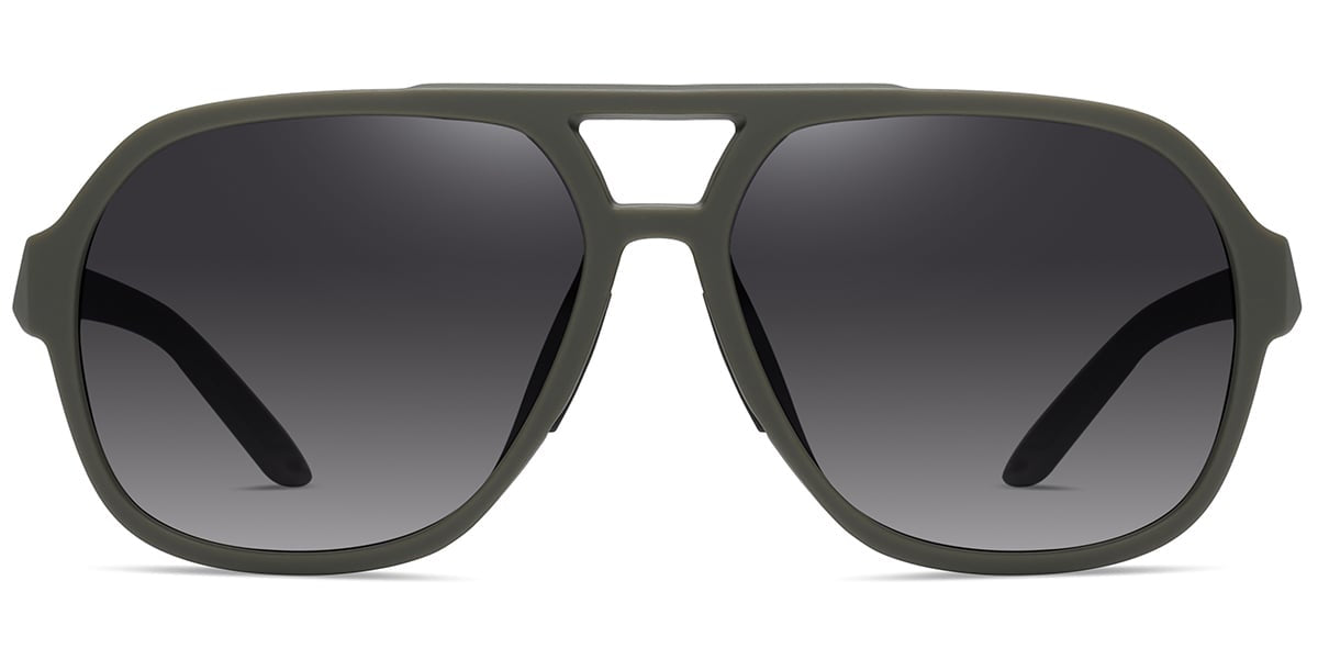 Green Gradient Grey Polarized Sunglasses Men Kollection