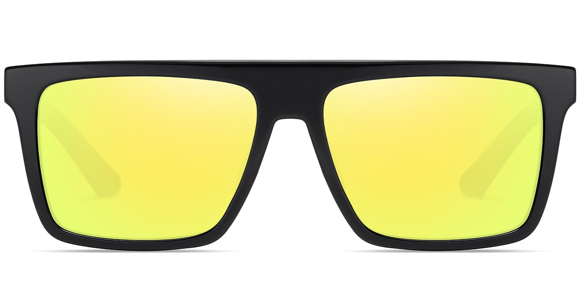 Black Yellow Polarized Sunglasses Men Kollection