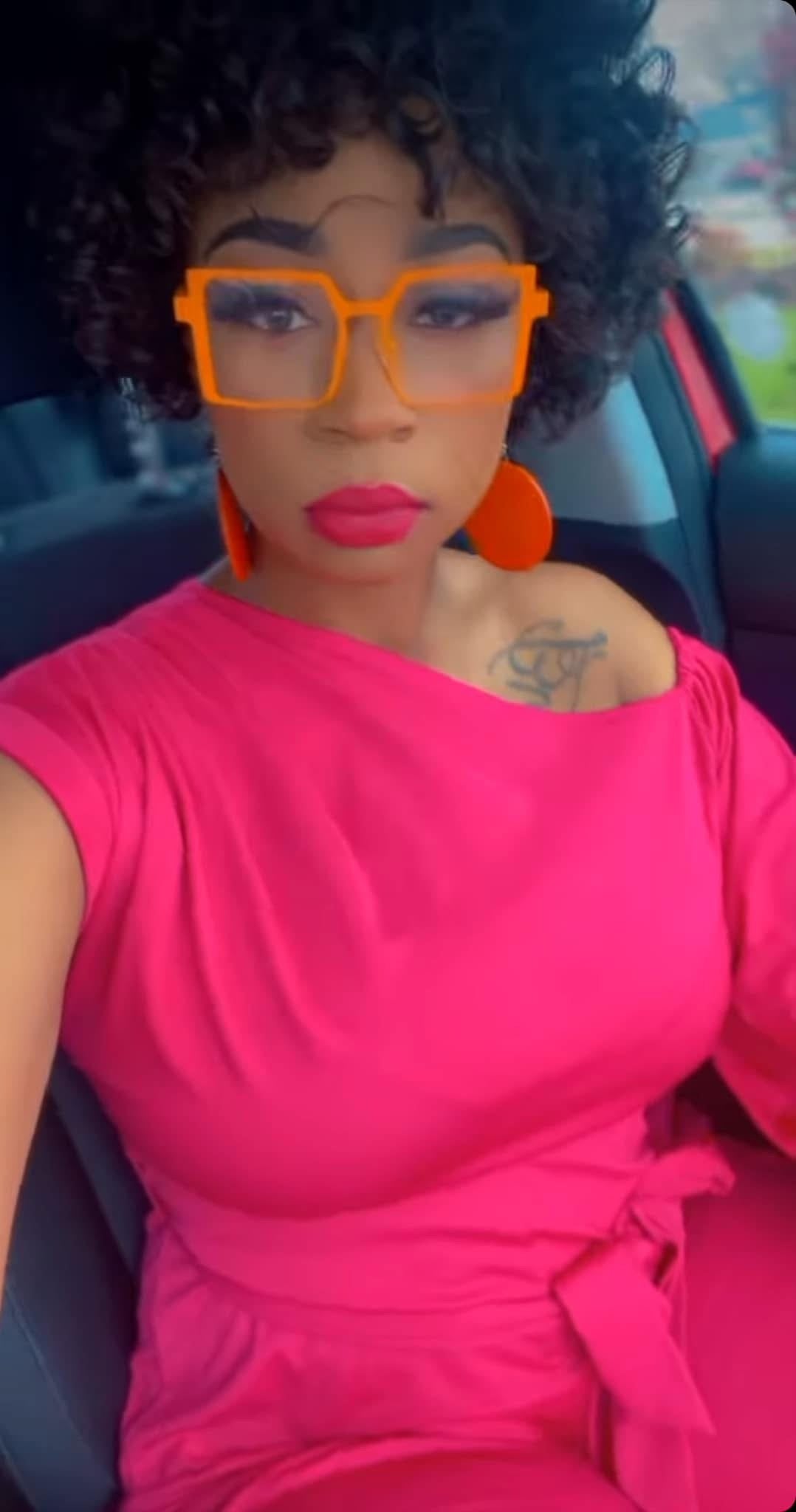 Kelly Eyewear Orange Square Metal Frames