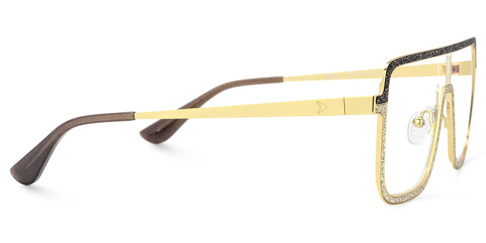 Kelly Eyewear Gold Bling and Black Giltter