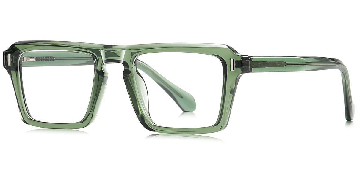 Kelly Eyewear Square Green acetate