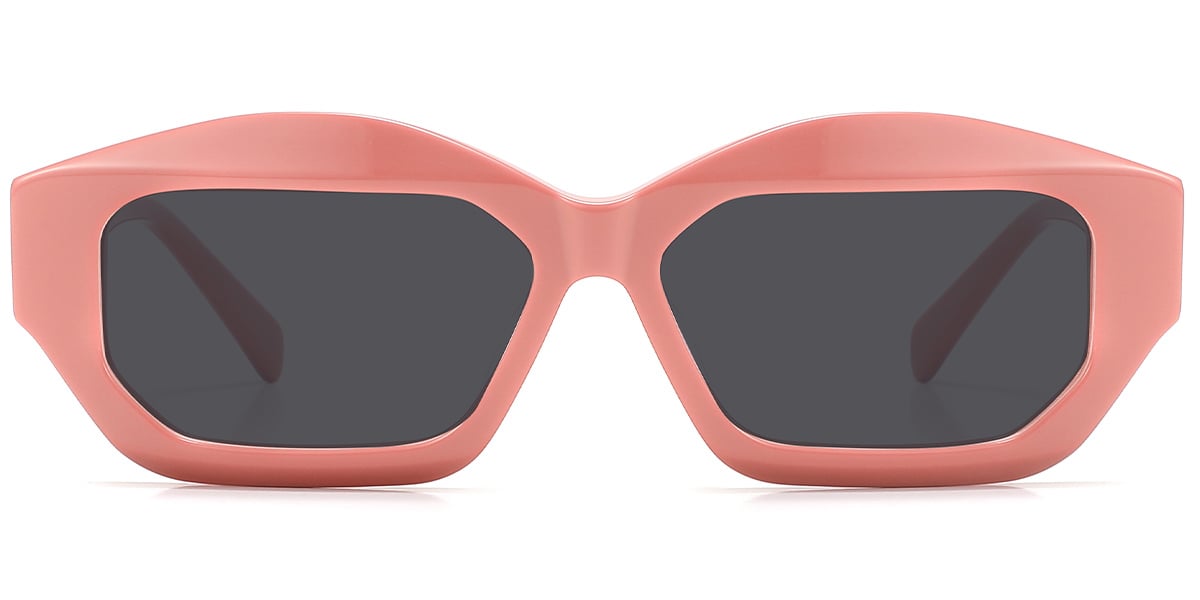 Acetate Rectangle Geometric Sunglasses