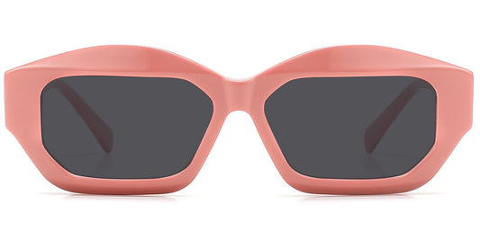 Acetate Rectangle Geometric Sunglasses