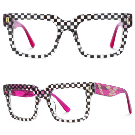 Kelly Eyewear Square and Pink Square