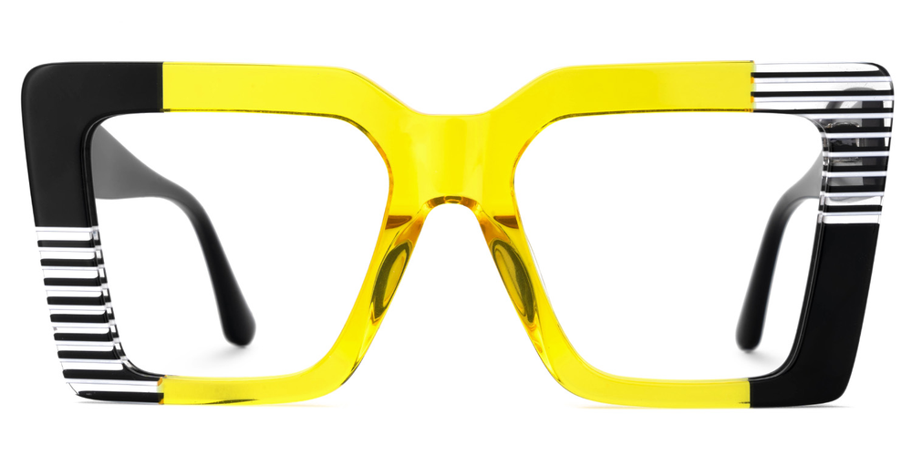 Kelly Eyewear Yellow and Black Oversized