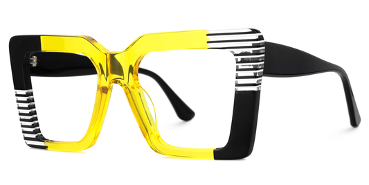 Kelly Eyewear Yellow and Black Oversized