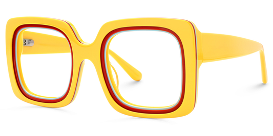 Kelly Eyewear Yellow and Orang Square