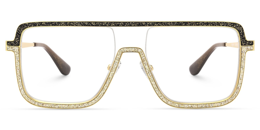 Kelly Eyewear Gold Bling and Black Giltter