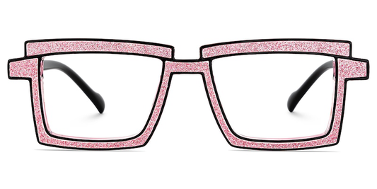 Kelly Eyewear   Rectangle Pink plastic Glasses