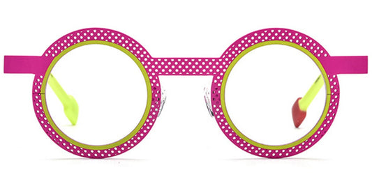 KellyEyewear Pink and Green Poke dots kids