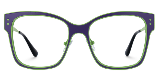 Kelly Eyewear Purple with Green Lining