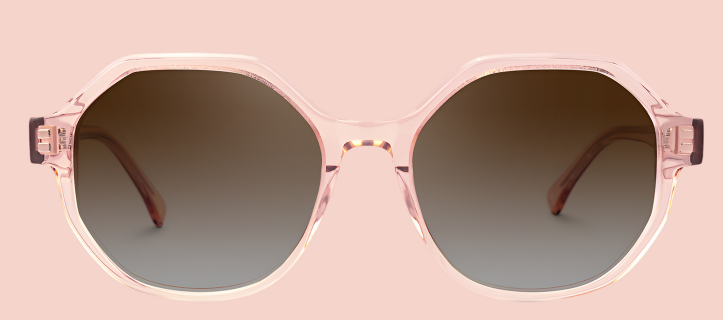 Pink Dark Grey Polarized