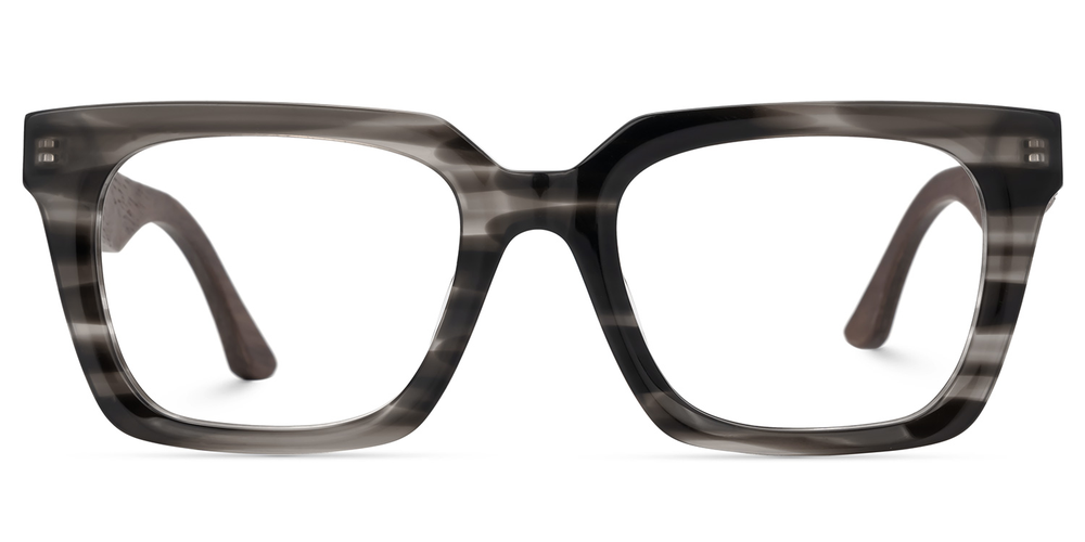 Kelly Eyewear Grey and Black Rectangle men