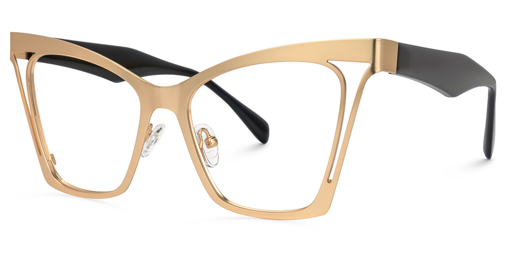 Kelly Eyewear Gold Cat Eye