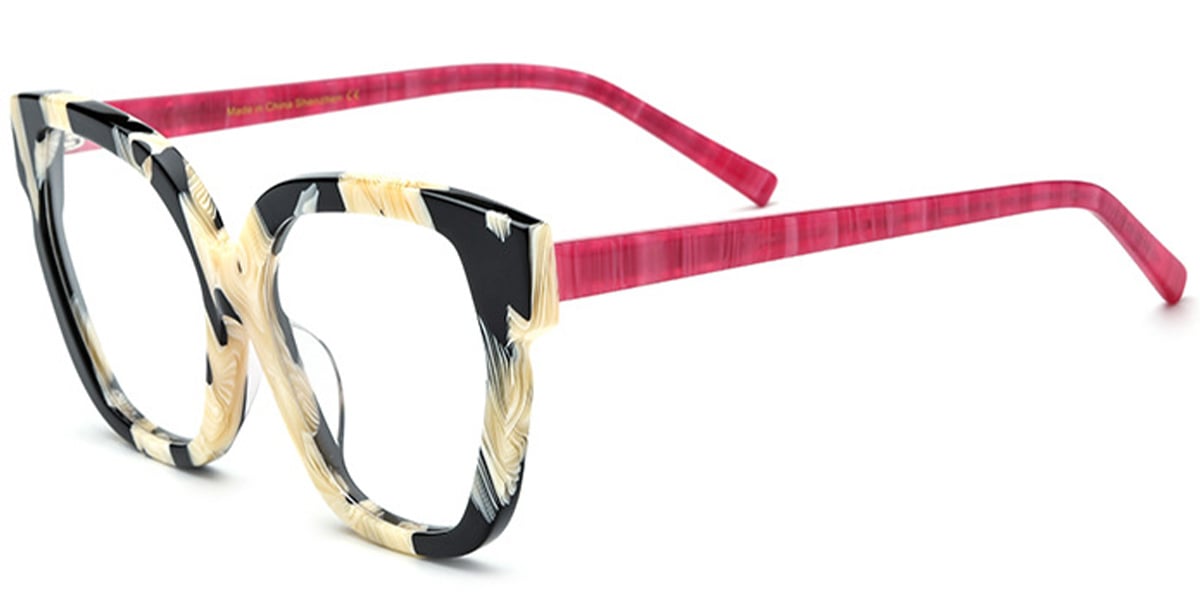 Kelly Eyewear Acetate Square Cat Eye Frame Women
