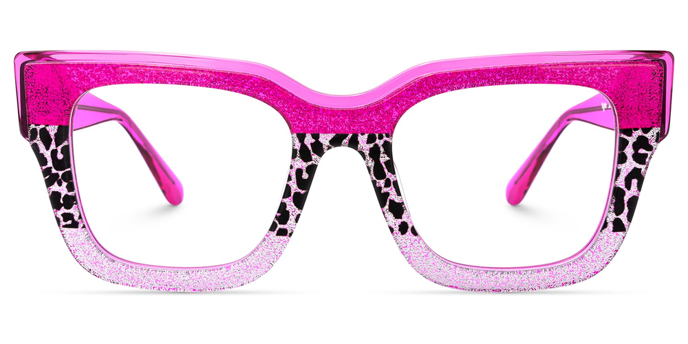 KellyEyewear Hot Pink and Light Pink leopard