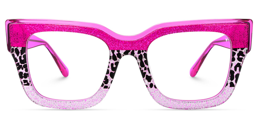 KellyEyewear Hot Pink and Light Pink leopard