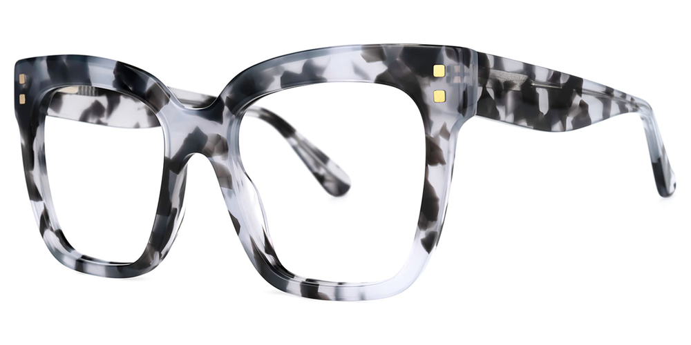 Kelly Eyewear Square Gray-Tortoise acetate Glasses