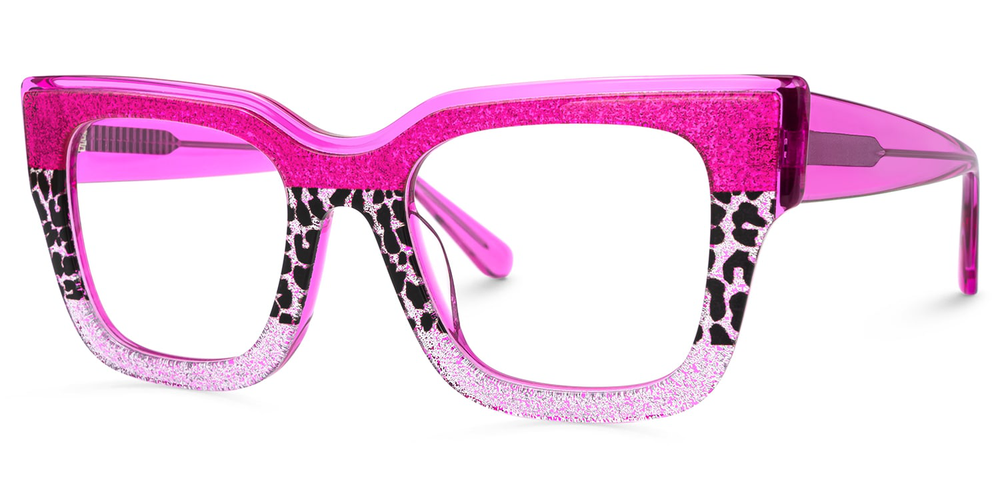 KellyEyewear Hot Pink and Light Pink leopard