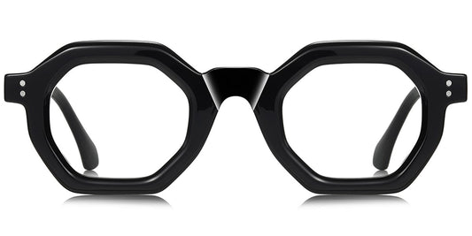 KellyEyewear Black geometric  oval