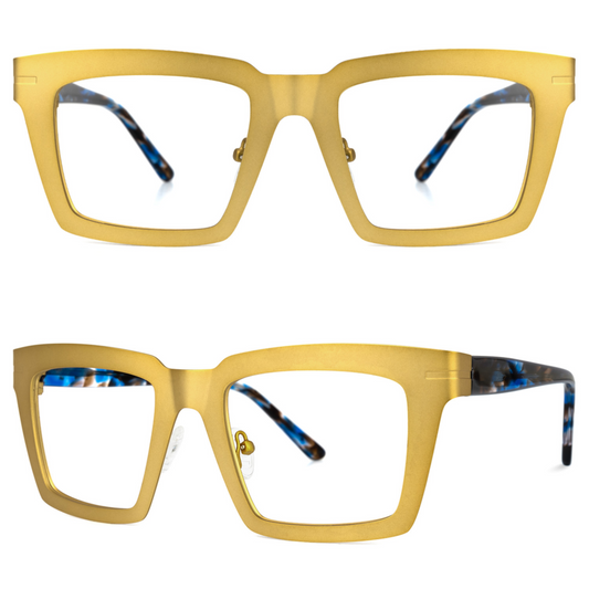 Kelly Eyewear Men Yellow Square