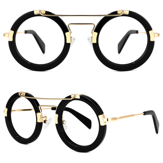 Kelly Eyewear Geometry Black and Gold