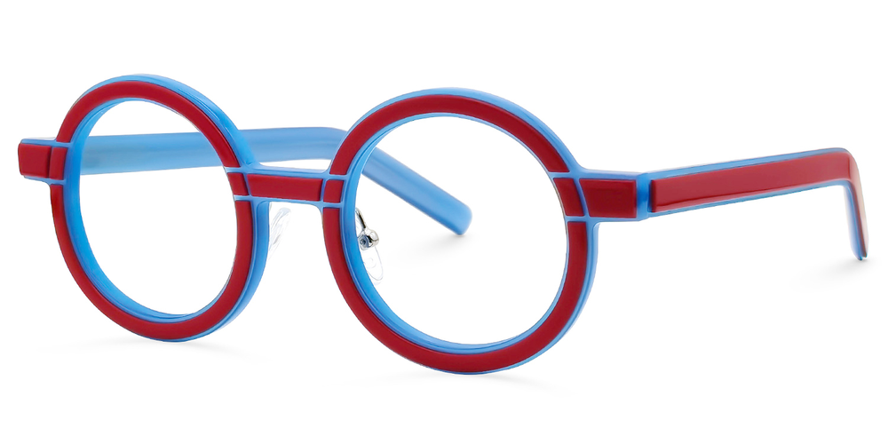 Kelly Eyewear Blue and Red Oval
