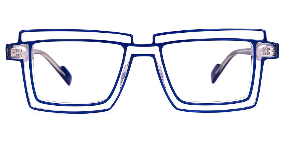 Kelly Eyewear Blue Outline Clear Frames