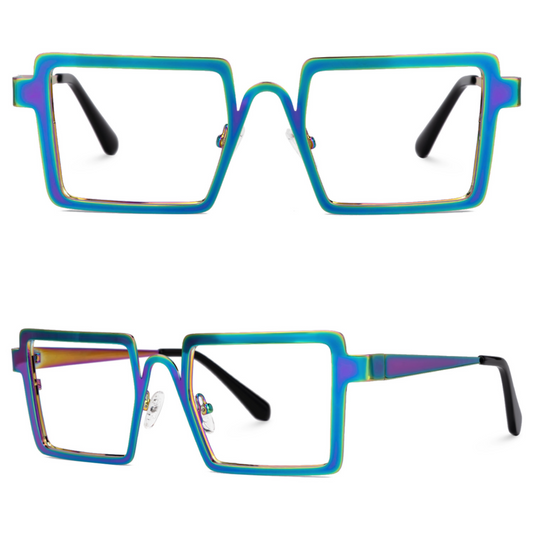 Kelly Eyewear Blue and Purple Square