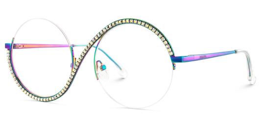 Kelly Eyewear Multiple Color Bling Circle half bling