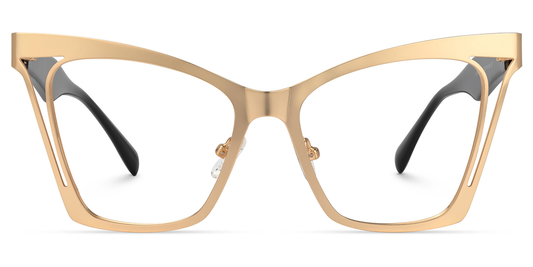 Kelly Eyewear Gold Cat Eye