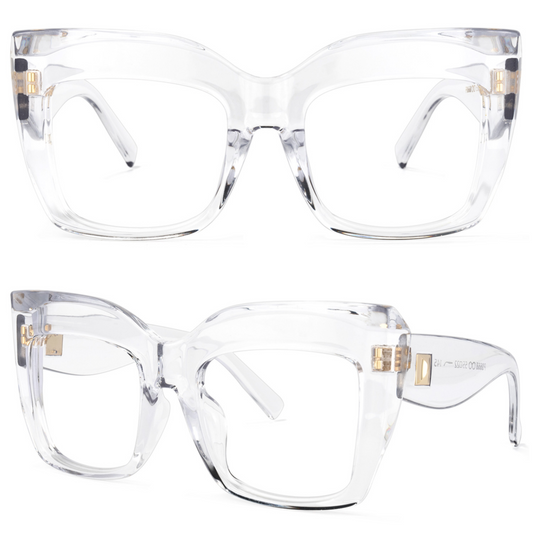 Kelly Eyewear Oversized Clear Frames