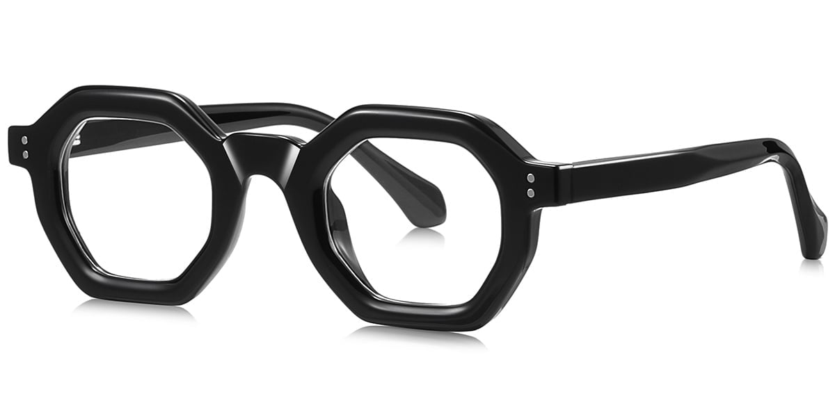 KellyEyewear Black geometric  oval