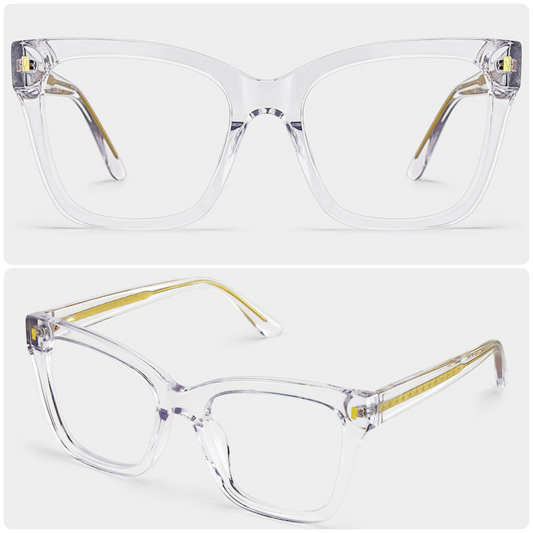 Kelly Eyewear Clear and Gold Arms
