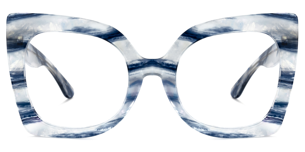 Kelly Eyewear square blue/white