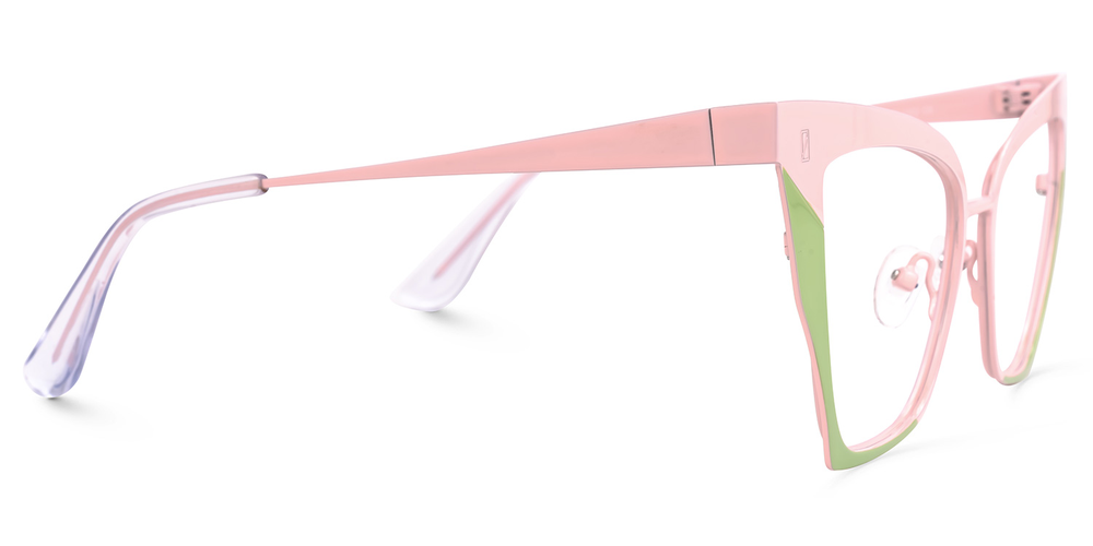 Readers +2.50 Butterfly Pink/Green Metal Frames