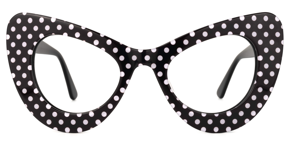 Kelly Eyewear Brown/White Polka Dots